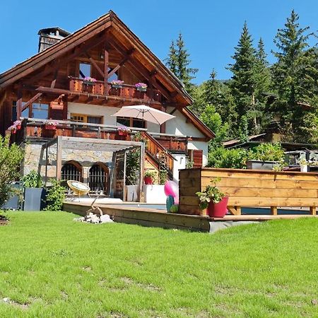 Chalet Serre Cambeou Piscine&Spa Saint Chaffrey Bagian luar foto