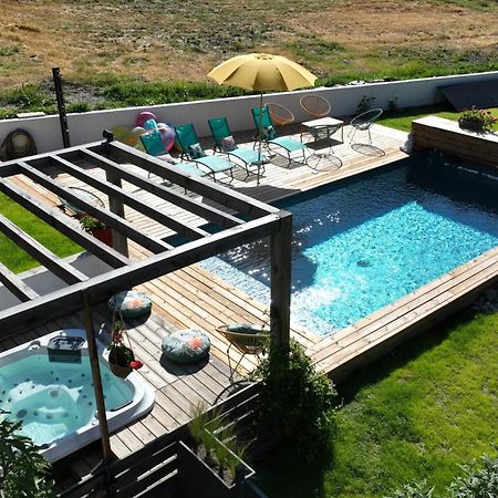 Chalet Serre Cambeou Piscine&Spa Saint Chaffrey Bagian luar foto