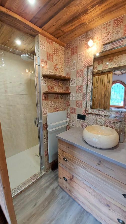 Chalet Serre Cambeou Piscine&Spa Saint Chaffrey Bagian luar foto