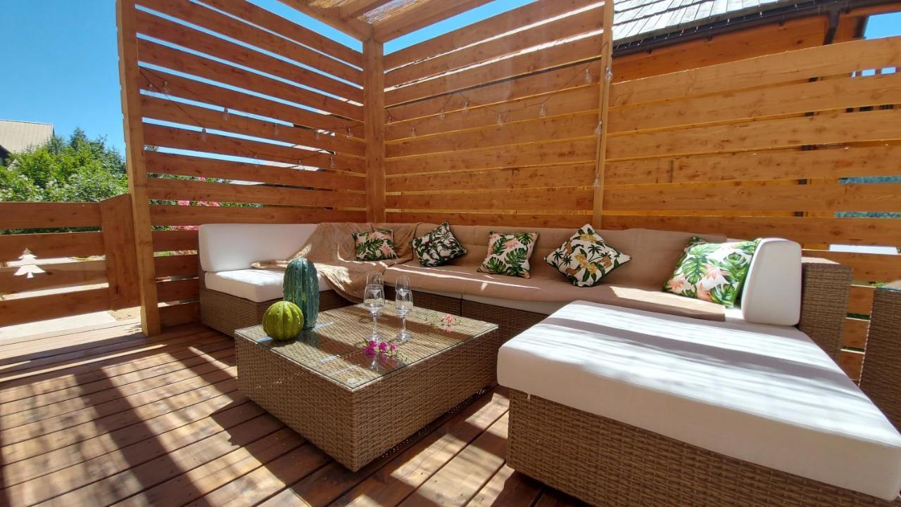 Chalet Serre Cambeou Piscine&Spa Saint Chaffrey Bagian luar foto